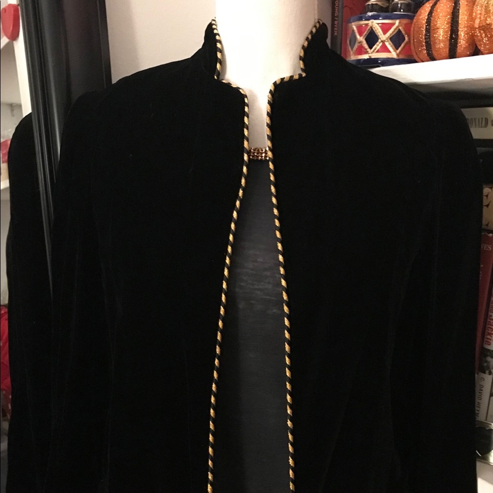 Neiman Marcus Black Velvet Jacket